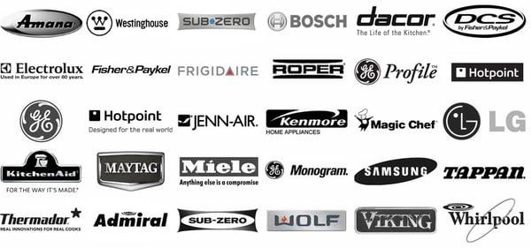 We Service All Major Appliance Brands.  Call For More.