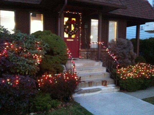 Decorated for the holidays