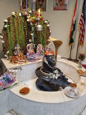 Shivling in the temple.