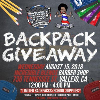 Backpacks Giveaway