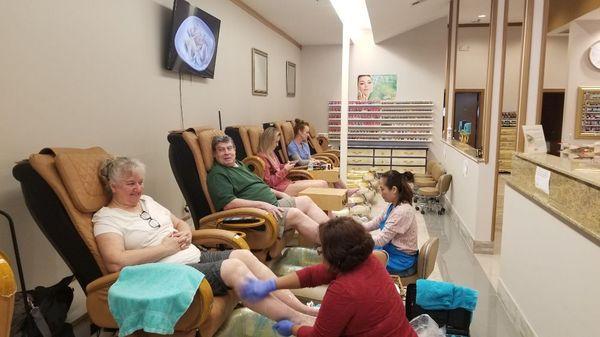 Nothing better than a pedicure at the spa!