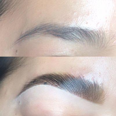 Brow lamination and tint