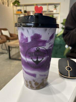 Taro Ube latte