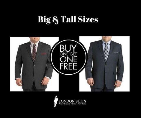 BOGO Sale for Big & Tall Sizes