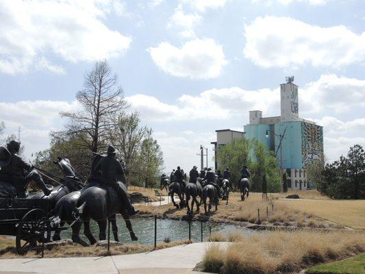 Summit Climbing, Yoga and Fitness (formerly Climb Up) from the Centennial Land Run Monument