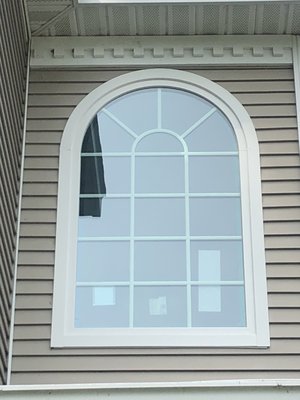 Custom arch top picture window