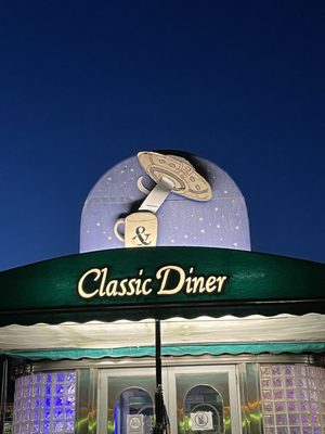 Outside of the diner