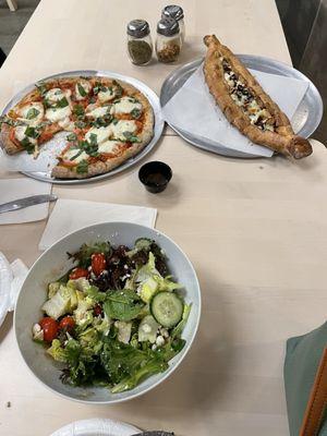 Greek Salad, Margherita Pizza, Mediterranean Pide