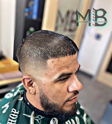 Fade Haircut and Beard Line Up  by Mike Blends.