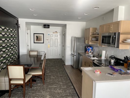 Kitchen and dining area