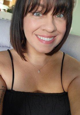 Bob cut with bangs!