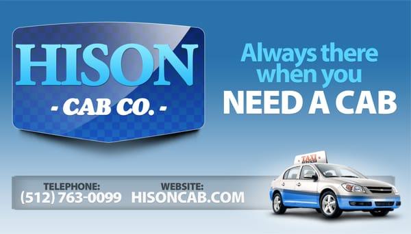 Hison Cab Co - Always there when you need a cab.