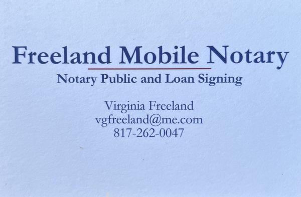 Freeland Mobile Notary