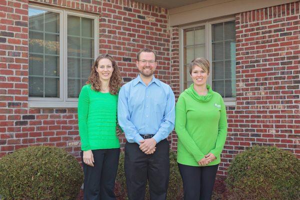 Physical Therapists Melissa Payne Wagner, Todd Vanatta, and Liza Piper are here to help you regain your freedom to move!