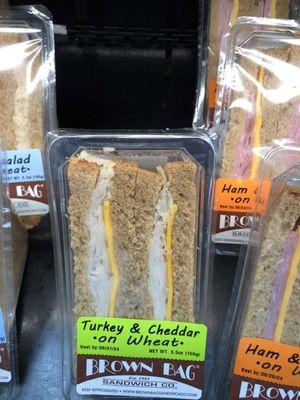 Turkey and cheese sandwiches