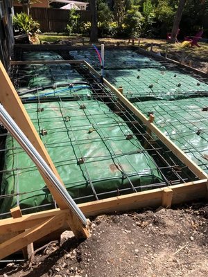 Concrete slab addition