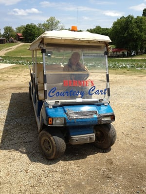 A courtesy Cart will help you conserve your energy to picking