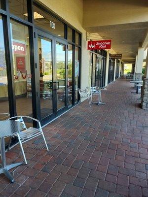 Outside seating