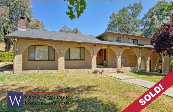 Congratulations to our clients on the purchase of their new home in the Lake Arrowbee neighborhood of Placerville.