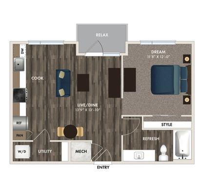 One Bedroom Unit