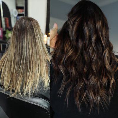 Reverse balayage