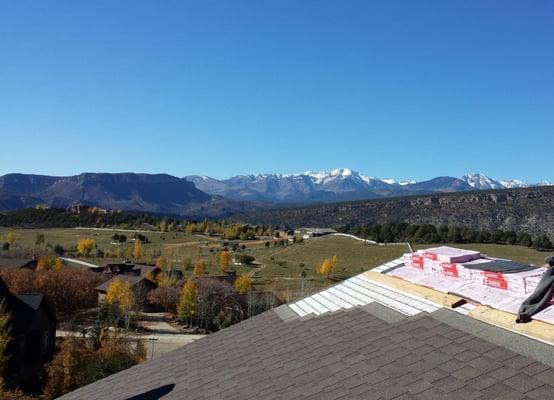 another beautiful day on the roof with Pagosa Roofing...