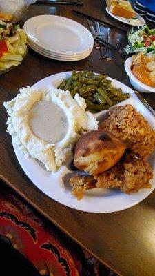 Fried chicken dinner