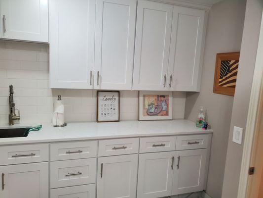 Johnson laundry room new cabinets