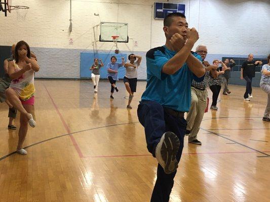 Mr. Choi an expert in Tai Chi and Yoga.