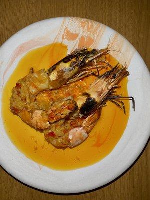 Grilled tiger prawn