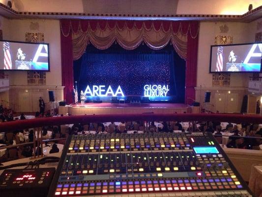 Full sound and lighting for global luxury real estate event.