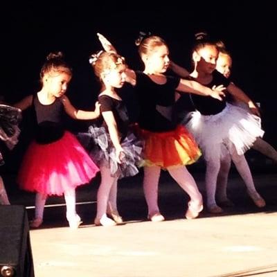 Our beautiful tiny ballerinas dancing at the Colorado River Fair! :)