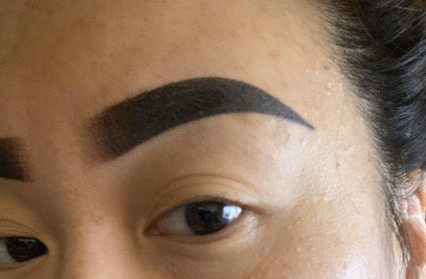 Left eyebrow.