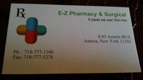 Their business card with new address