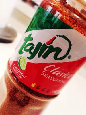 Tajin is great on fruit and vegetables.