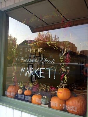 Fall window at The Market