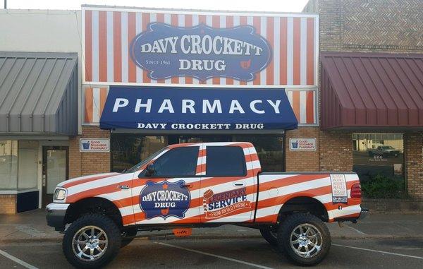 Our Pharmacy is located on the west side of the Square in Downtown Crockett.