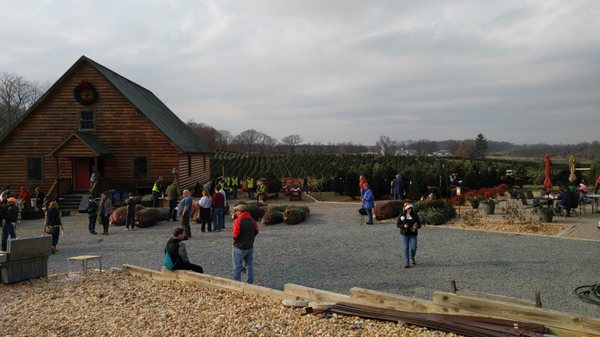 The farm hard at work with a wonderfully organized and friendly crew.