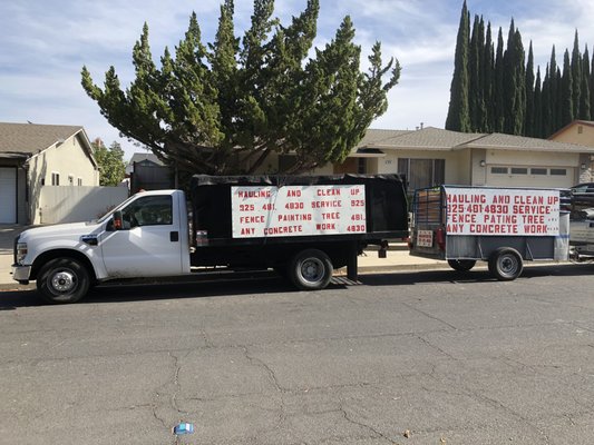 Our trucks ready to haul.