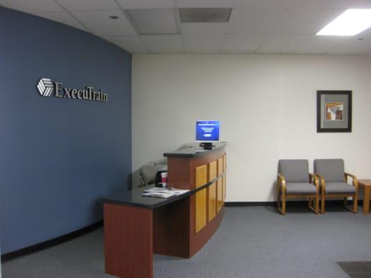 The reception desk.