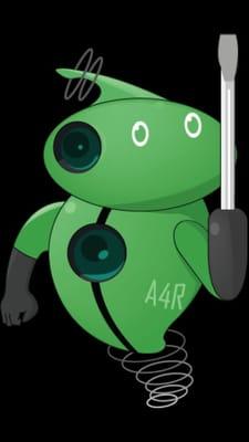 This is our little guy. Our android is ready to assist you!