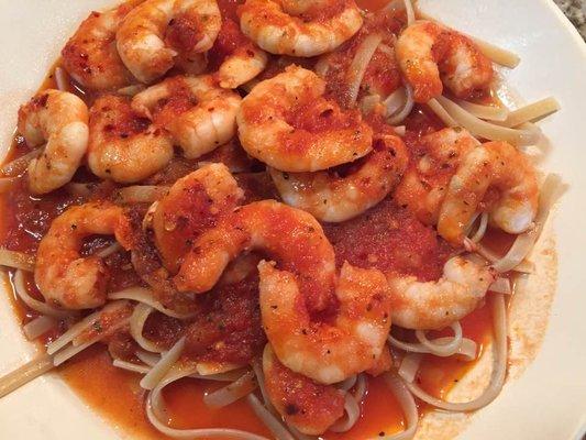 camarones pasta