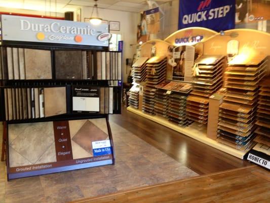 Our laminate & luxury  vinyl tile showroom.