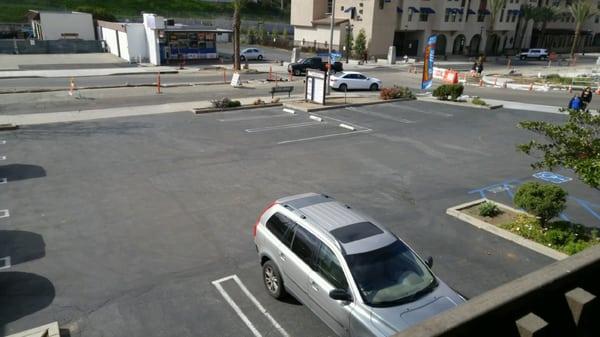 Sky View of Parking Lot