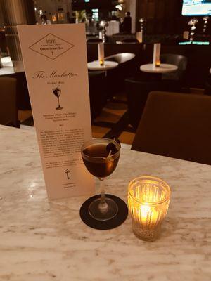 Enjoy a nice nightcap with a Manhattan, or peruse our Manhattan menu, with over a dozen classic and new riffs on the original