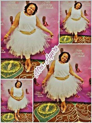 Lovely all white tutu for an all white party.