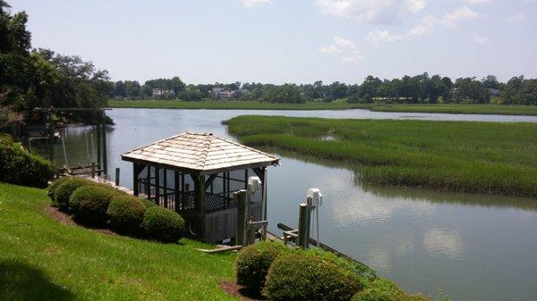 SOLD: Waterfront,5,500 sf home at 2613 Middle Sound Loop, Wilmington, NC 28411.