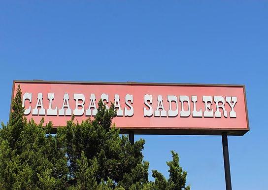 Calabasas Saddlery Sign