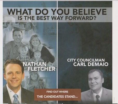 How does one interpret this politcal ad?  (Demaio is openly gay)