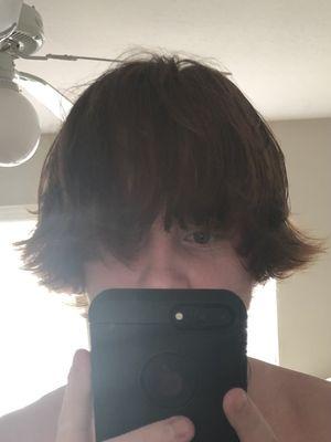 This was my hair before the haircut.